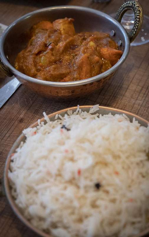 Plat traditionnel indien Valence